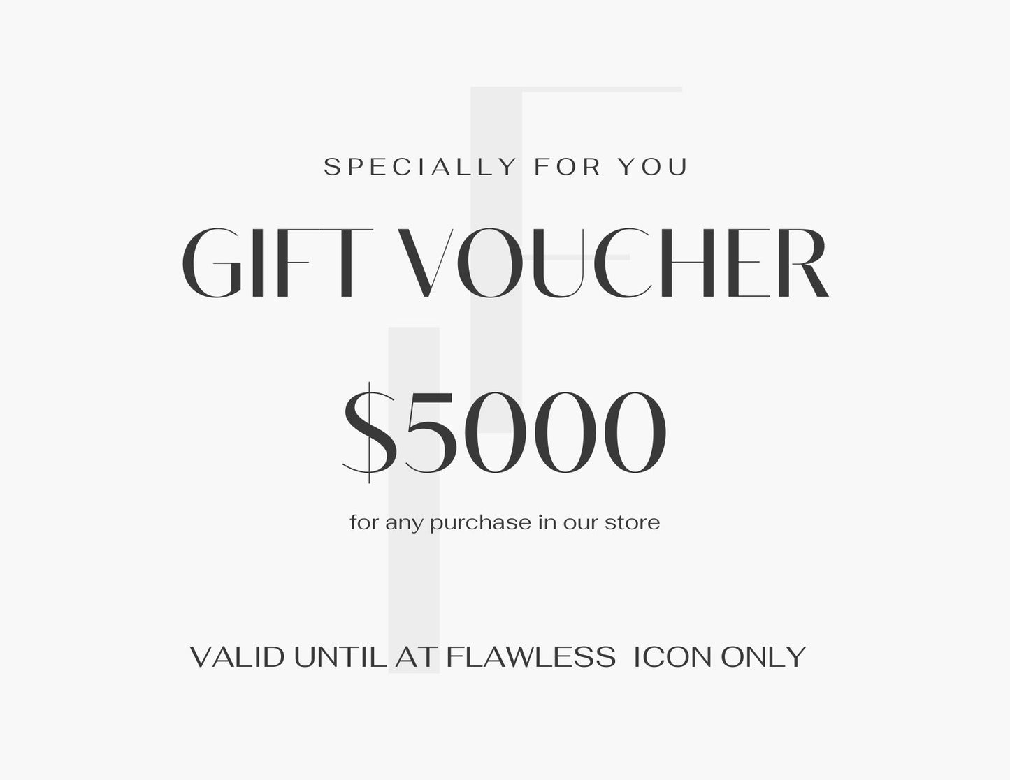 Flawless Icon Gift Card – Perfect for Every Occasion