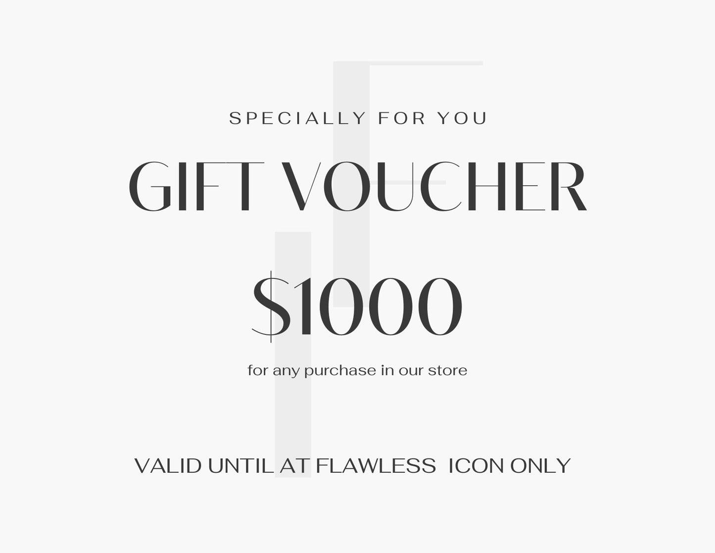 Flawless Icon Gift Card – Perfect for Every Occasion