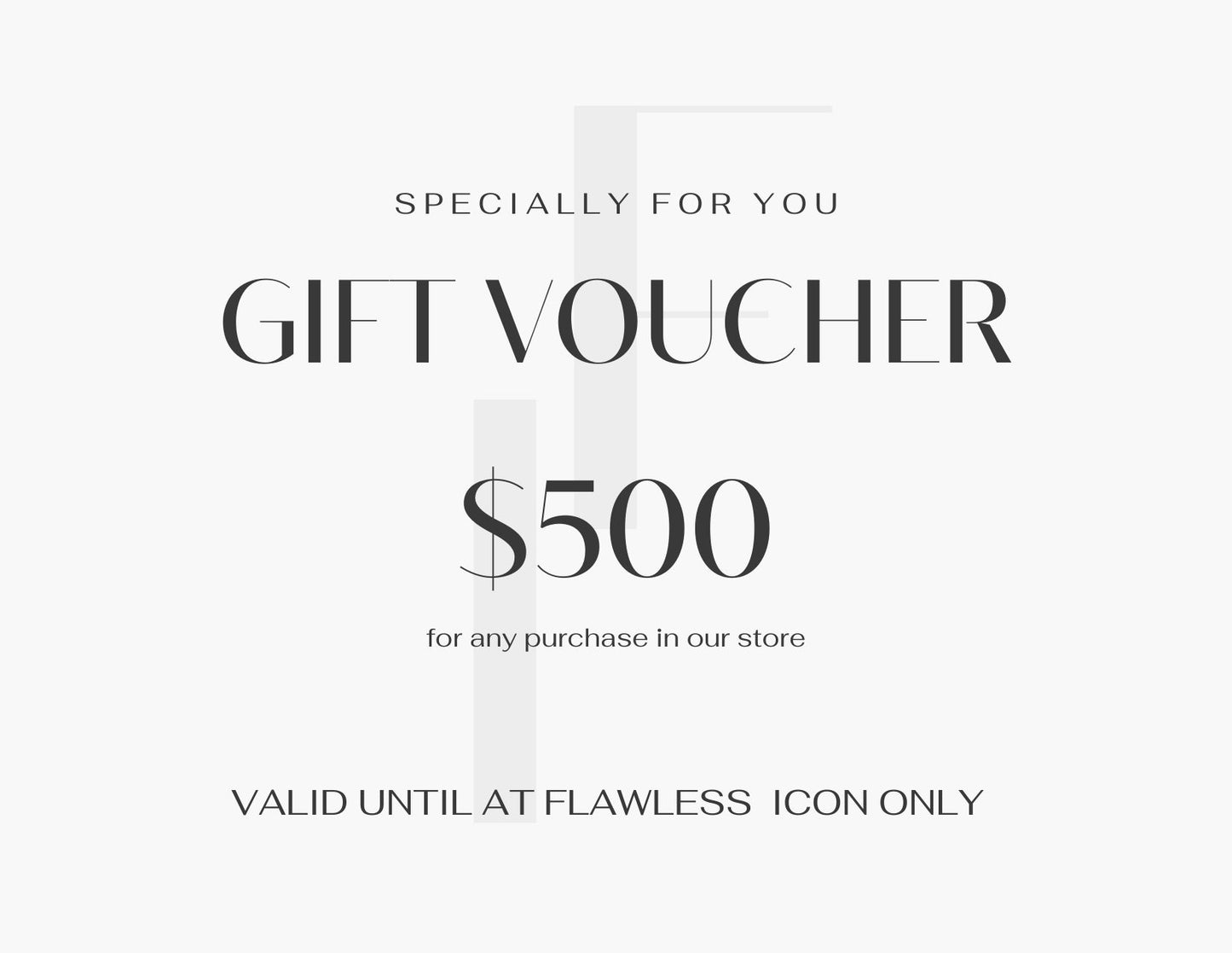 Flawless Icon Gift Card – Perfect for Every Occasion